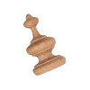 FINIAL WOOD UNFINISHED OAK 2 1/2"L NO DOWEL