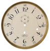 DIAL AND PAN ROUND ARABIC 10 5/8" ANTIQUE CREAM