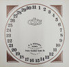 ITHACA PAPER IVORY CALENDAR DIAL FOR EARLY FARMER CLOCKS