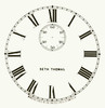 SETH THOMAS 11 3/16" ROMAN PAPER DIALS4