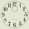 PAPER DIAL THIRTY DAY CLOCK WITH SECOND BIT