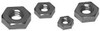 METRIC HEX NUTS NICKEL ASSORTMENT - 50 PIECES