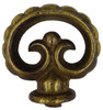 FINIAL CAST METAL ANTIQUE GOLD WITH INTERNAL THREADS