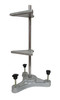 CLOCK REGULATING STAND WITH KNOB LEVELING FEET - ALUMINUM
