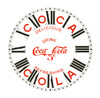 SPECIALTY COCA COLA 5" ROMAN PAPER DIAL - WHITE