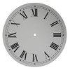 DIAL METAL 9" WHITE ROMAN GERMAN