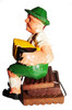 CUCKOO FIGURE - MAN SITTING - PLASTIC - GERMAN