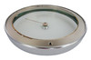 BAROMETER CHROME BEZEL 4" WITH GLASS FOR SALEM CLOCK CO. SHIPS BELL SET