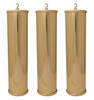 WEIGHT SHELL COMPLETE ASSEMBLY SET OF 3 GOLD FINISH FOR HERMLE 1161 CABLE WITH SMALL BOB