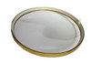 POLISHED BRASS BEZEL 5" PUSH ON STYLE WITH TAB