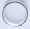 BRASS BEZEL 7 3/4" WITH GLASS-PLASTIC PINS