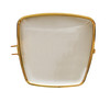 BRASS BEZEL WITH GLASS - HINGED PINS AND LATCH