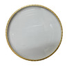 POLISHED BRASS DECORATIVE BEZEL 6 1/4" PUSH ON STYLE