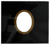 GLASS - GOLD OVAL WITH BLACK BACKGROUND