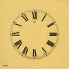 GILBERT 5" ROMAN PAPER DIAL WITH TOP SYMBOL - DARK ANTIQUE IVORY