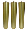 WEIGHT SHELL COMPLETE ASSEMBLY SET OF 3 SOLID POLISHED BRASS FOR HERMLE 1151-050 LARGE BOB