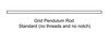 PENDULUM GRID STANDARD RODS - NICKEL