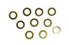 BRASS DIAL WASHER FOR BATTERY MOVEMENTS 8MM I.D. - 10 PIECES