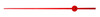 RED SECOND HAND 7 1/4" FOR #2-56 THD SHAFT - HANSEN AND PAM AD
