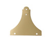 LYRE STRAP BASE 53 X 50MM FOR 165 AND 140MM BOB DISC PENDULUMS - POLISHED BRASS FINISH