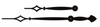 GALLERY CLOCK HANDS 12 3/4" MINUTE - BLACK
