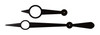 GALLERY CLOCK HANDS 10 1/16" MINUTE - BLACK
