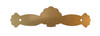 LYRE SHELL CROSS BOWTIE 94 X 25MM FOR 220MM BOB DISC PENDULUMS - BRUSHED BRASS FINISH
