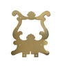 LYRE ORNAMENT PLATE 122 X 156MM FOR 220MM BOB FIT - BRUSHED SATIN FINISH