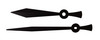 BATTERY CLOCK HANDS 3 5/8" MINUTE - BLACK