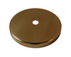 WEIGHT SHELL END CAP 50MM SQ. EDGE POLISHED BRASS