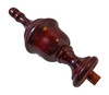 FINIAL WOOD FINISHED SATIN DARK CHERRY 6"L - RIDGEWAY