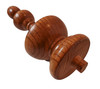 FINIAL WOOD FINISHED SATIN LIGHT OAK 5"L - RIDGEWAY