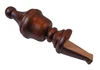 FINIAL WOOD FINISHED SATIN WALNUT 6 1/4"L - RIDGEWAY HARPER