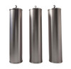 BRUSHED SATIN NICKEL 60 X 245MM WEIGHT SHELL SET OF 3