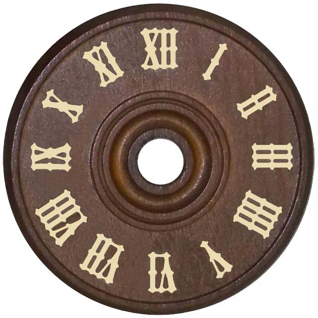 Wooden Cuckoo Clock Dial & Numerals – 8 Size Options - Ronell Clock Co