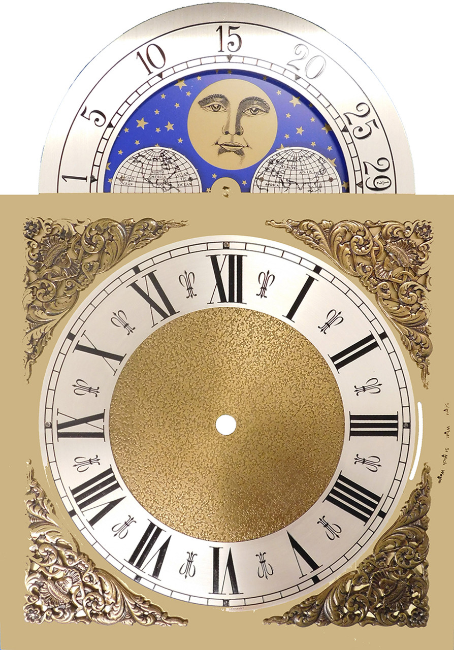 DIAL HERMLE1 WITH MOON ARCH ROMAN