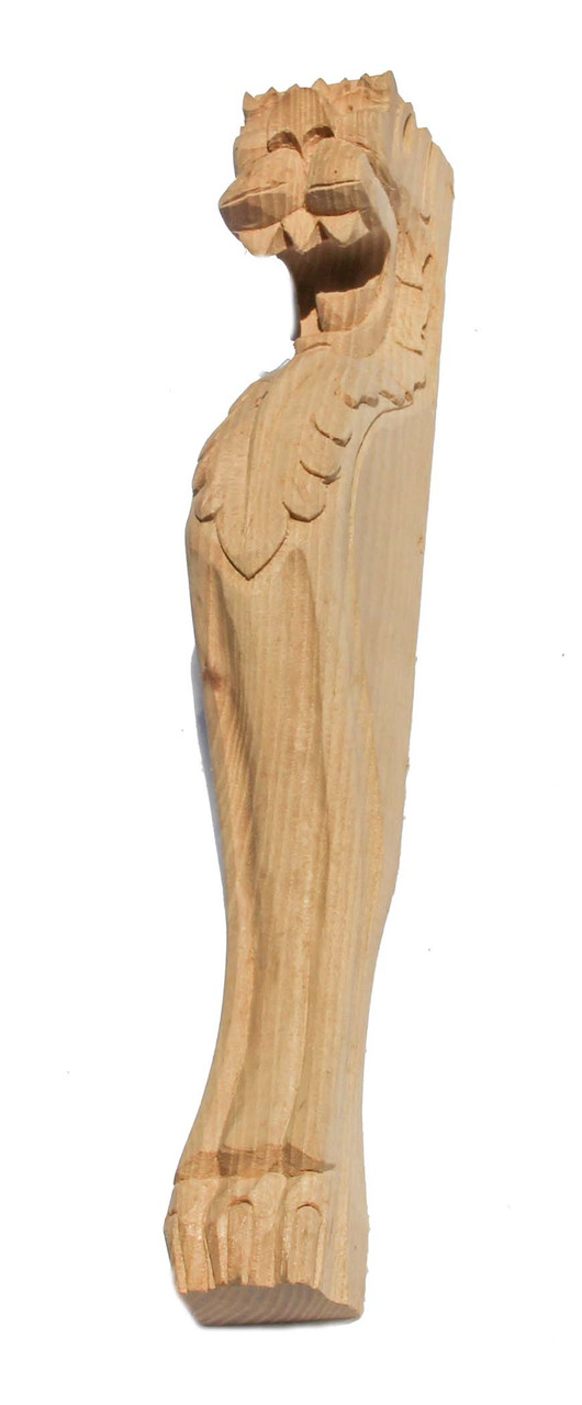 CLOCK FIGURE UNFINISHED OAK 12 1/2"L