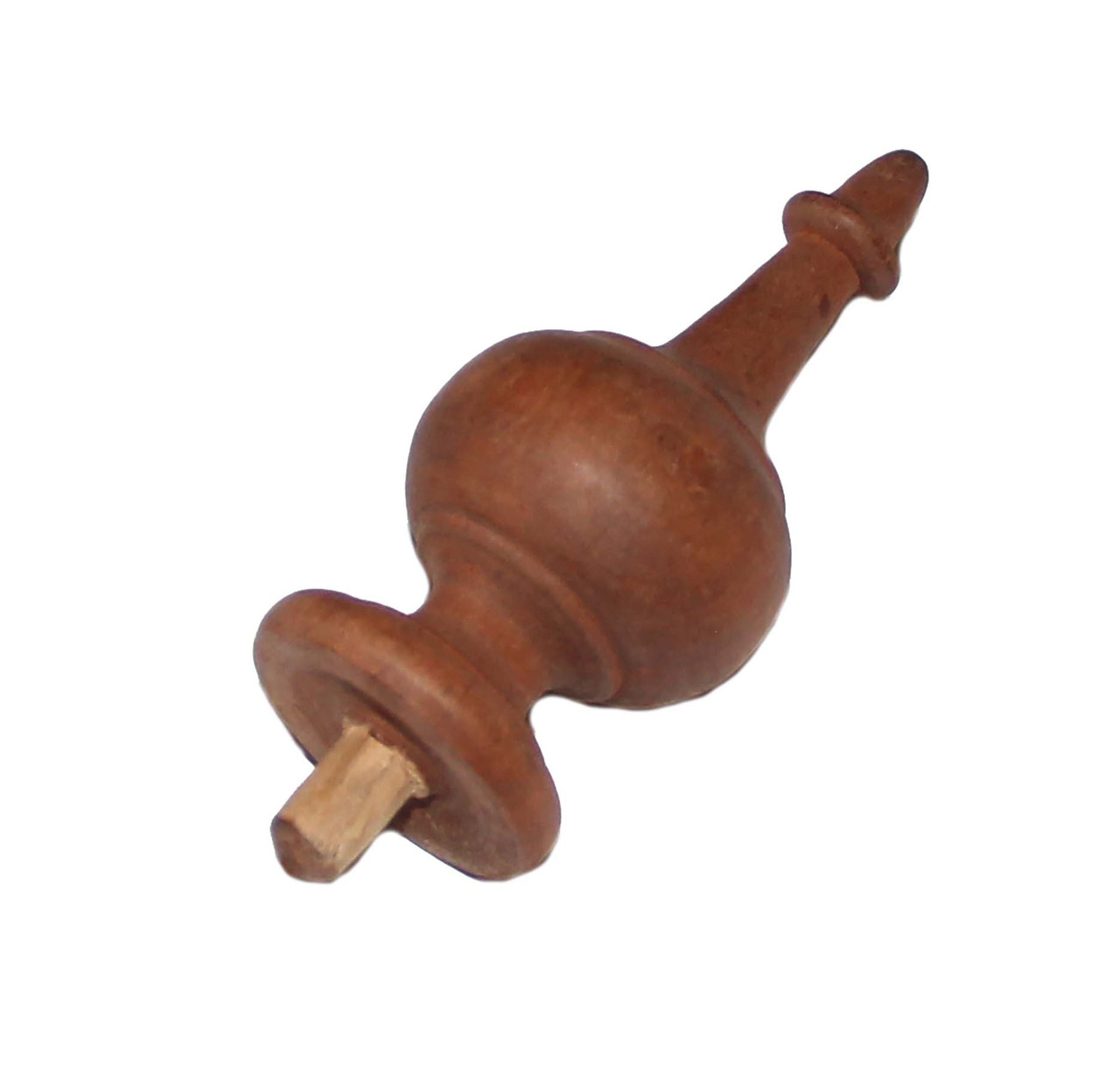 FINIAL WOOD FINISHED MEDIUM CHERRY 3.3"L VINTAGE