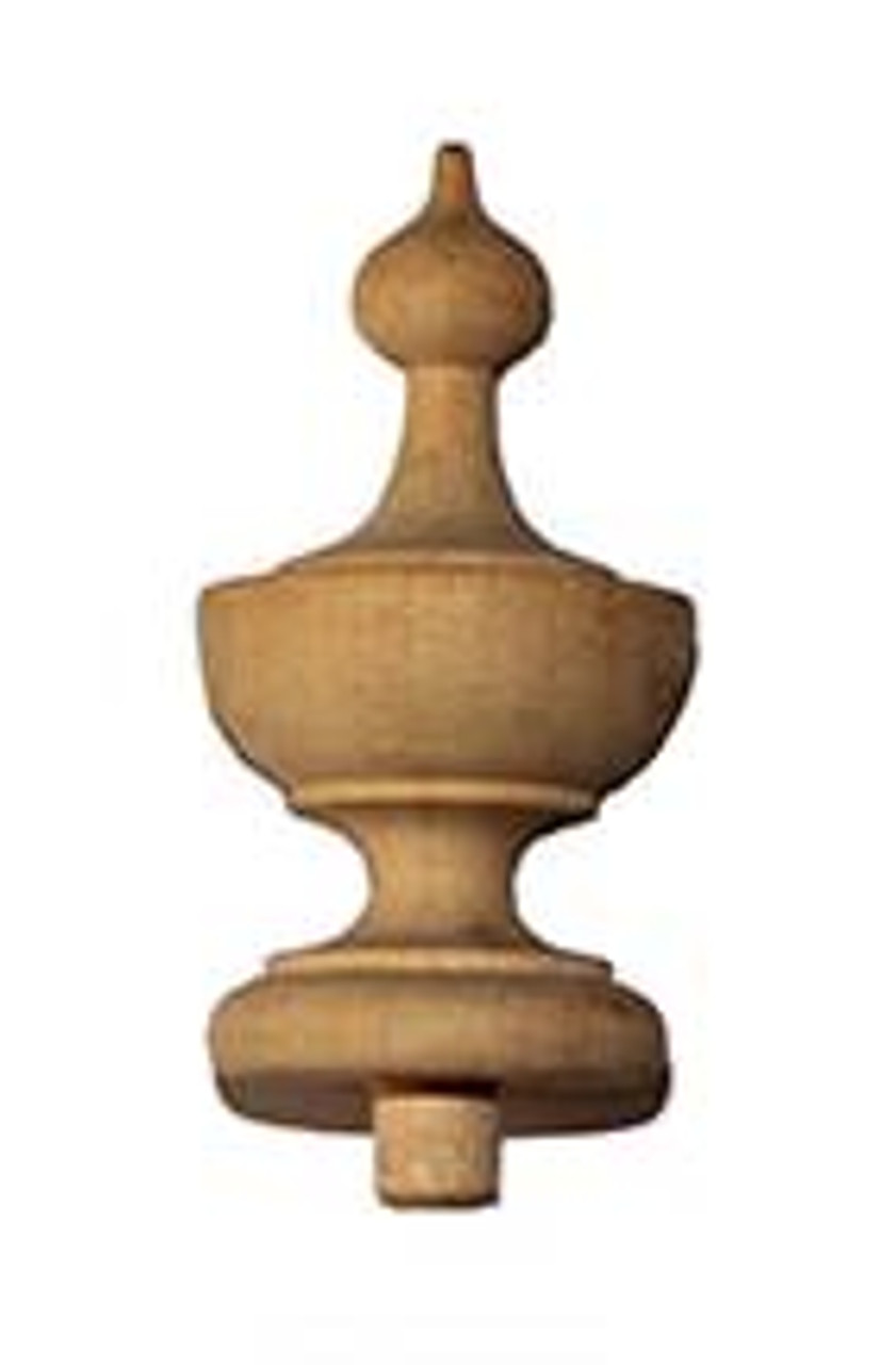 FINIAL WOOD UNFINISHED FRUIT 3"L