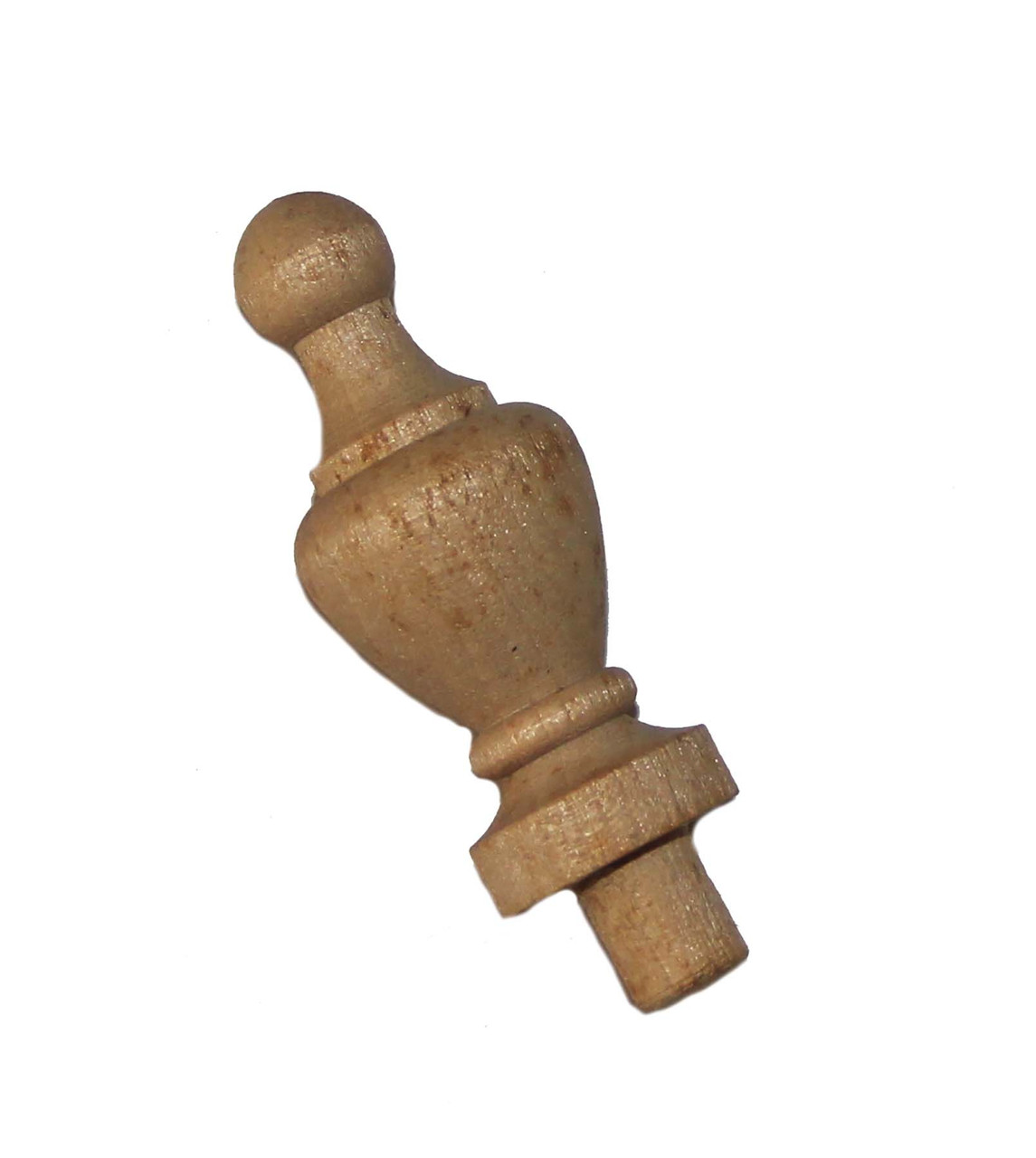 FINIAL WOOD UNFINISHED FRUIT 2 1/4"L