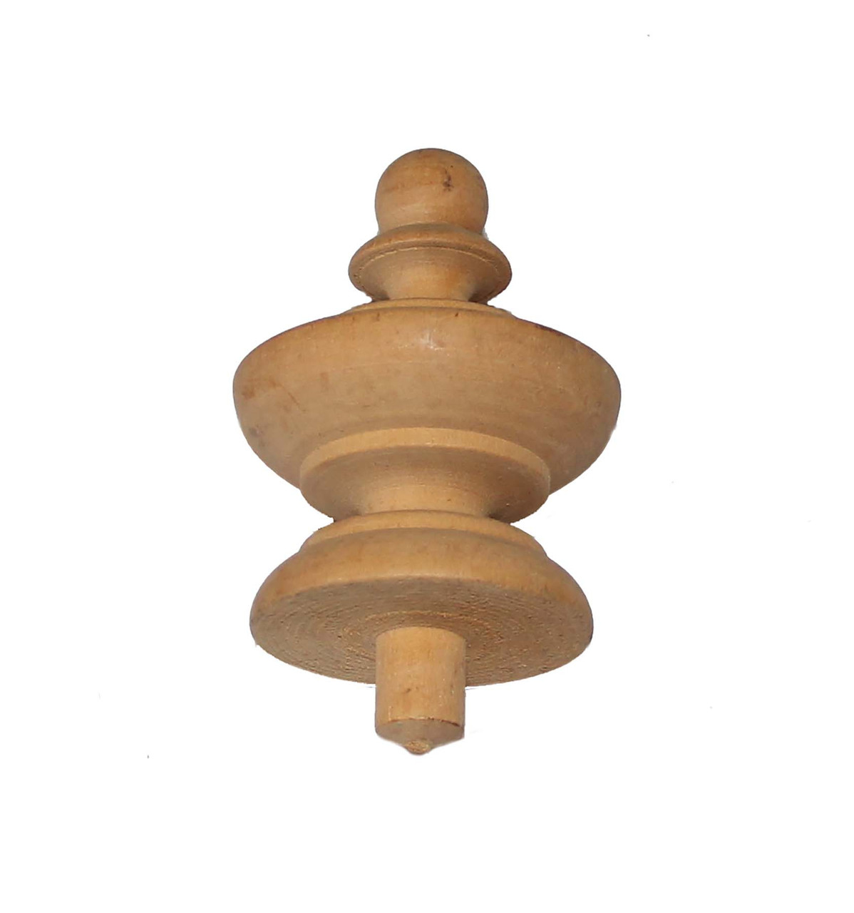 FINIAL WOOD UNFINISHED FRUIT 2 3/4"L WIDE