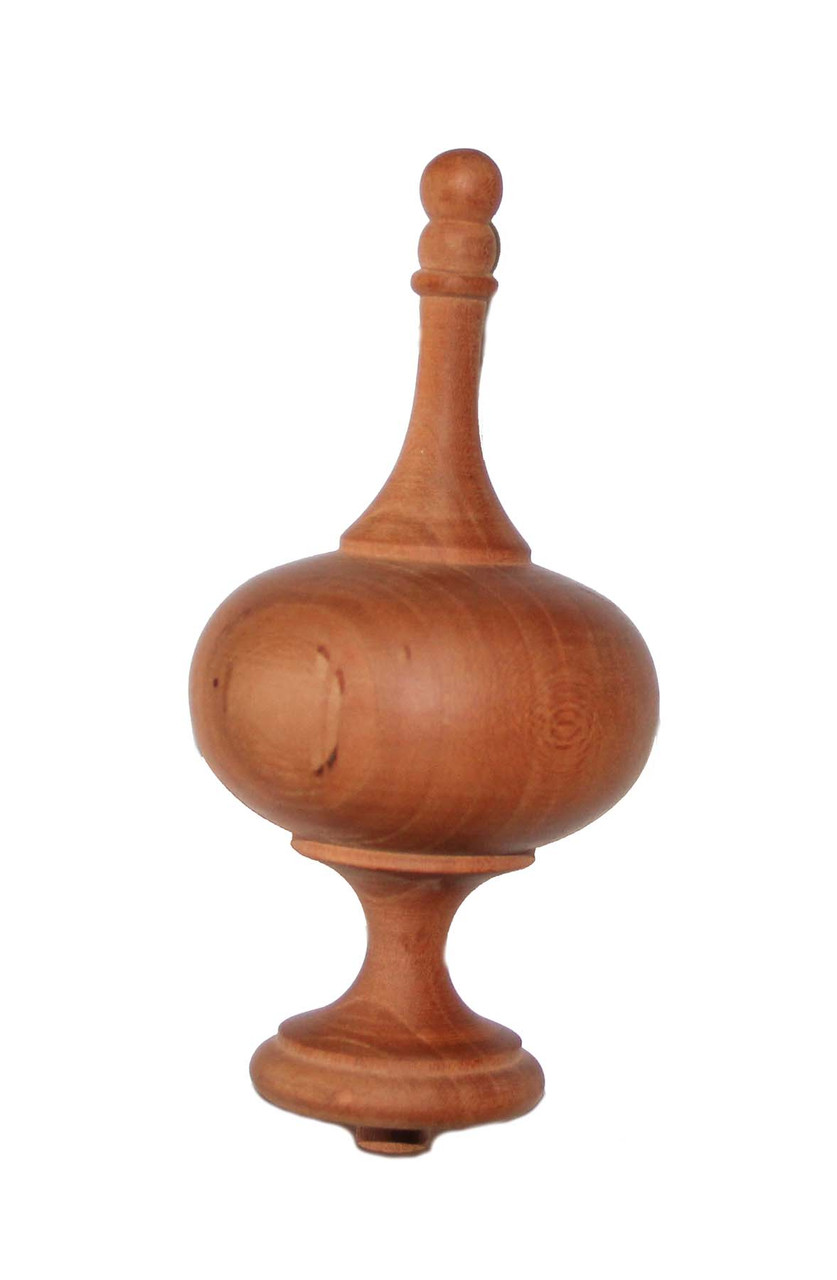 FINIAL WOOD UNFINISHED CHERRY 5.62"L