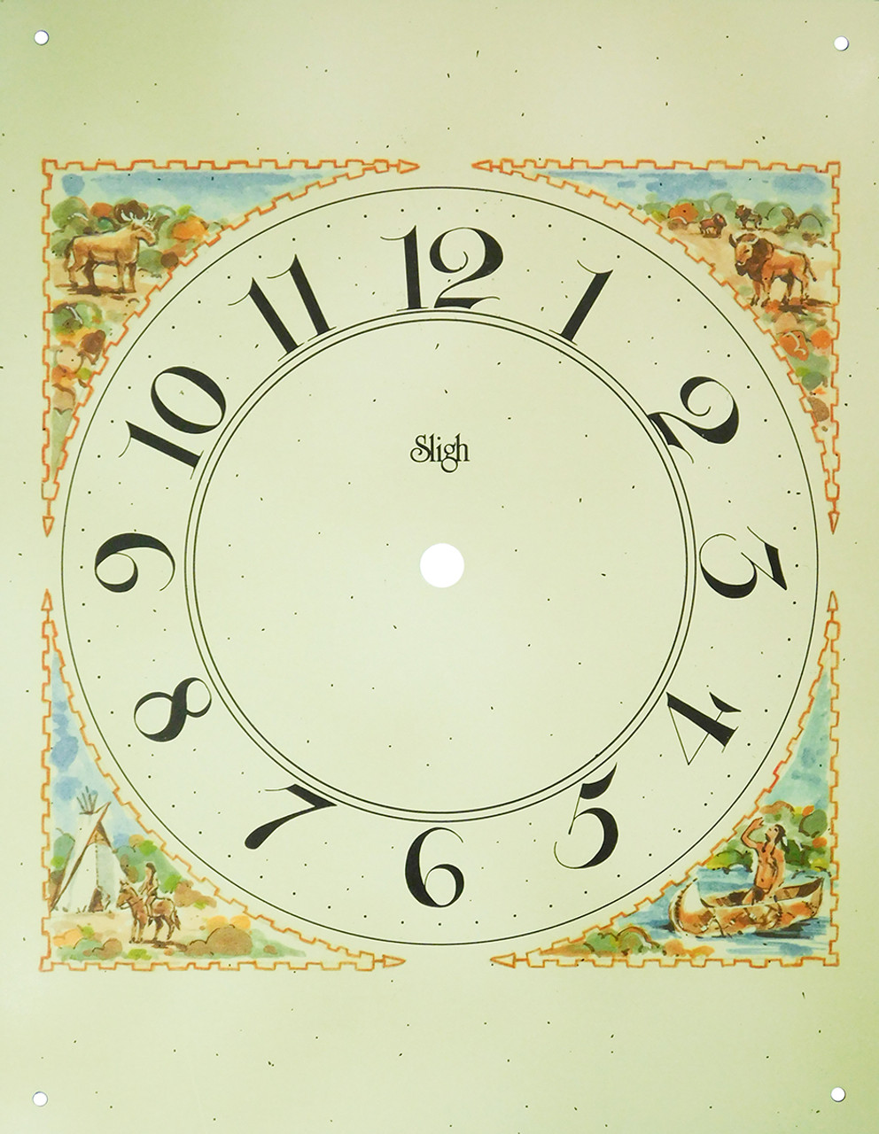 DIAL METAL 9 7/8" X 7 5/8" ARABIC