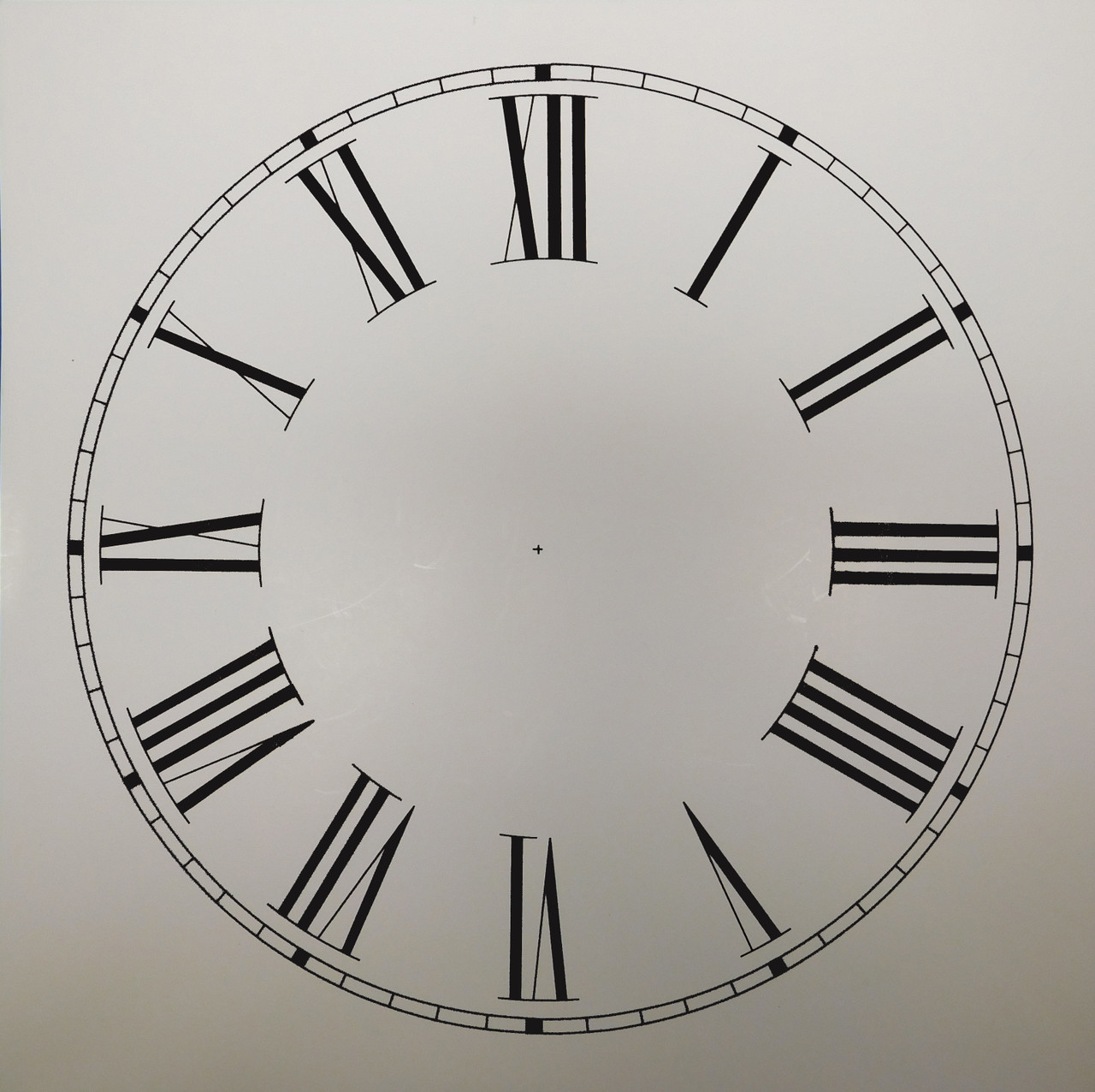 ITHACA 12" PAPER DIAL FOR REGULATOR CLOCKS