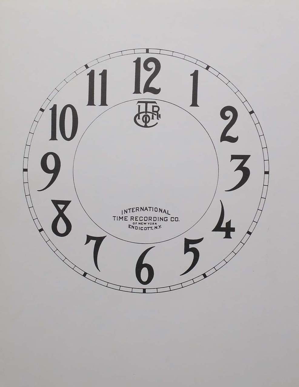 SPECIALTY INTERNATIONAL TIME RECORDING ARABIC PAPER DIAL