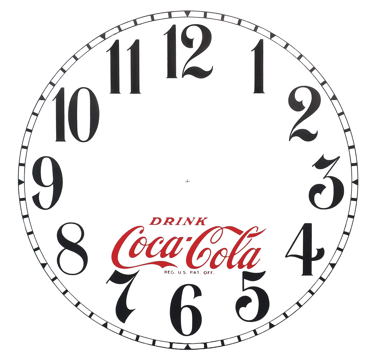 SPECIALTY COCA COLA 11 1/8" ARABIC PAPER DIAL