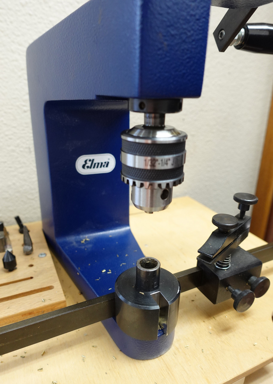 KWM BUSHING MACHINE CUSTOM CENTER SHAFT WITH JACOBS CHUCK