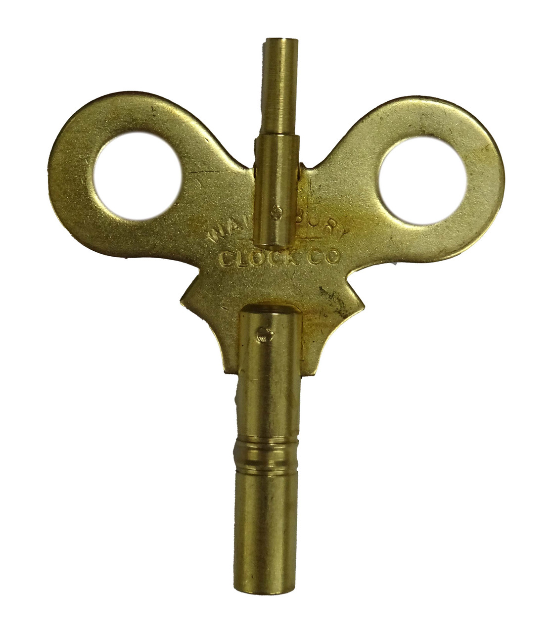 WATERBURY DOUBLE END BRASS TRADEMARK KEY #6