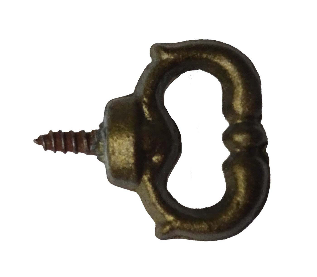 SMALL DRAWER PULL ANTIQUE WITH FIXED SCREW