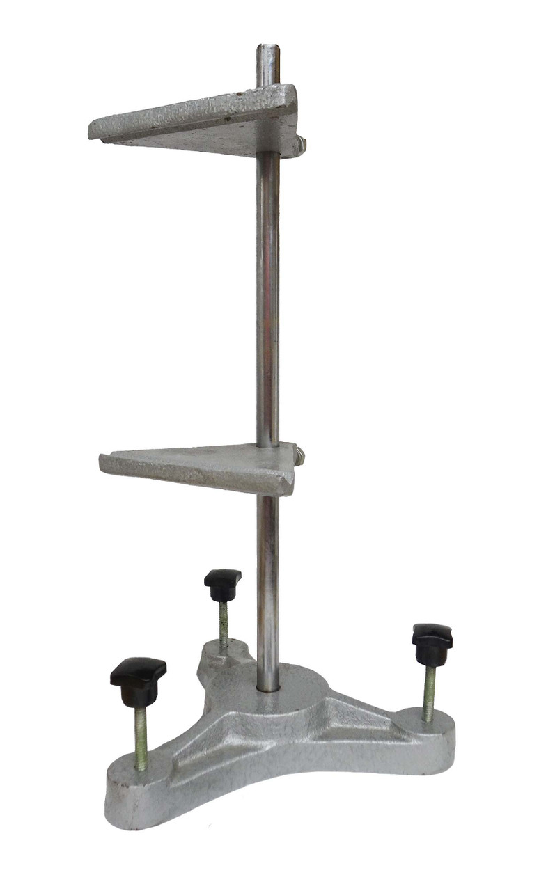 CLOCK REGULATING STAND WITH KNOB LEVELING FEET - ALUMINUM